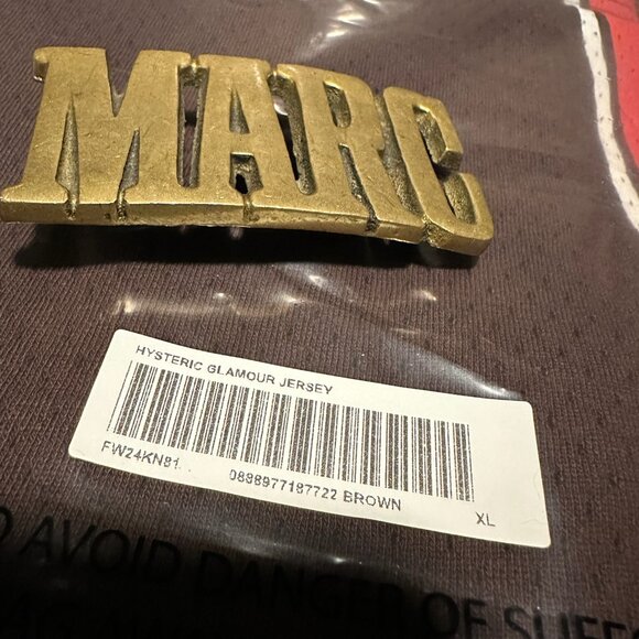 NWT Supreme Hysteric Glamour Mesh L/S Top - Brown - XL - Picture 5 of 5